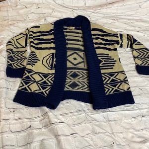 Say What Aztec Cardigan Womens Large